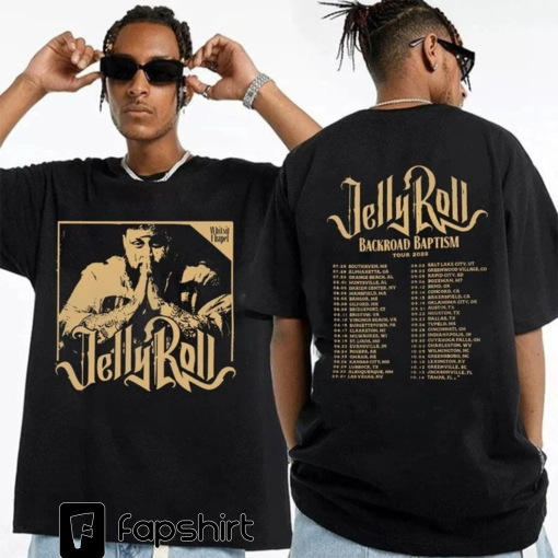 Jelly Roll 2023 T-Shirt, Backroad Baptism 2023 Tour Sweatshirt, Music Concert 2023 Tee, Jelly Roll Merch, Somebody Save Me, Gift For Fan