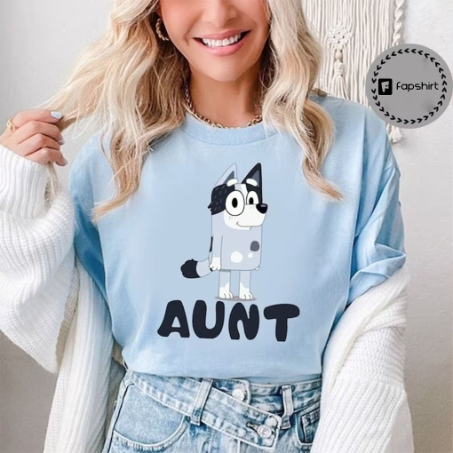 Aunt Trixie Shirt, Auntie Shirt, Bluey Family Shirt, Auntie Shirt, Dad Birthday Gift, Bluey Shirt,Bandit Shirt, Bluey Bingo Shirt