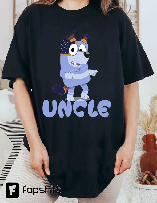 Uncle Stripe Heeler Comfort Colors® Shirt, Uncle Stripe Premium Shirt, Bluey Cartoon Tee, Uncle Stripe Tee