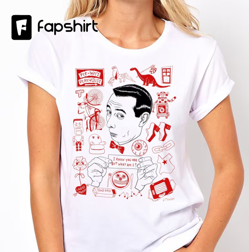 PEE WEE HERMAN (Paul Reubens) (I Know You Are But What Am I?) Custom T-Shirt