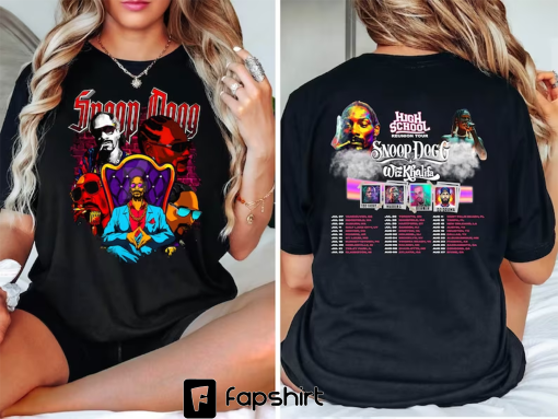 Comfort Colors High School Reunion 2023 Tour Shirt, Snoop Dogg Wiz Khalifa Shirt, Rap Tour Shir, Snoop Dog Tshirt, Snoop Dogg Fan