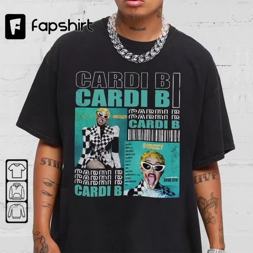 Cardi B Shirt Hip Hop T-Shirt, Retro Cardi New Bootleg 90s T-Shirt, Music RnB Singer Rapper Shirt, Gift For Fans