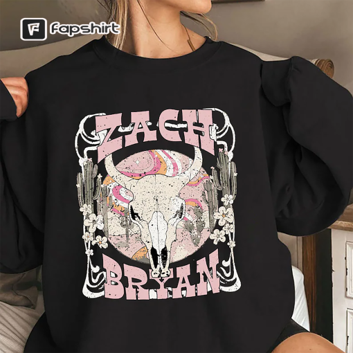 Zach Bryan Bullhead Tshirt, Zach Bryan Boho Sweatshirt, Zach Bryan Tee, Western Shirt, Zach Bryan Fan Gift,Burn Burn Burn Tour,country music