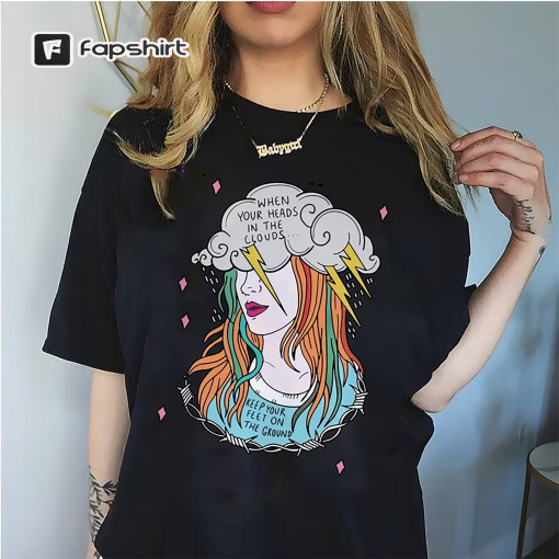 Paramore 2023 Shirt, Paramore Shirt, Hayley Art Graphic Shirt, Paramore Unisex Shirt, Williams Tee, Rain Cloud, Head In The Cloud Shirt