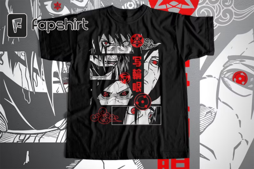 Anime Red Eyes T Shirt Black Unisex