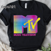 Music Television MTV Retro 90’s Shape Design Logo Graphic Shirt, Unisex T-shirt Family Birthday Gift Adult Kid Toddler Tee