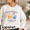 God’s Children Are Not For Sale Shirt, Hand Prints, Inspirational Shirt, Protect Our Children, Trendy Unisex T-Shirt, Trending Quotes