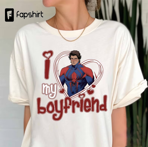 I Love My Boyfriend Miguel O’Hara Shirt, Across the Spider-Verse Shirt, Spider Man 2099 Shirt, Miguel O’Hara Shirt