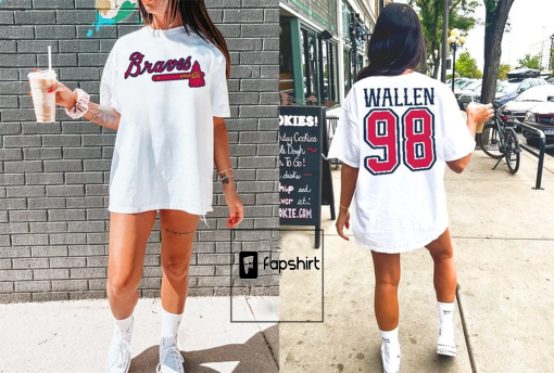 Comfort Colors Tee, Braves 98 Comfort Colors Shirt, Braves 98 Shirt, Wallen ‘98 Braves Shirt, 98 Braves T-Shirt, Wallen Country Music Shirt