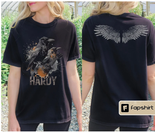 Hardy Shirt for Concert, The Crow, Vintage-Inspired Two Sided Comfort Colors Western Graphics Tee, Country Music Shirts, Hardy Tshirt