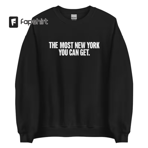 The Most New York You Can Get Sweatshirt | And Just Like That | Carrie New York Black Crewneck