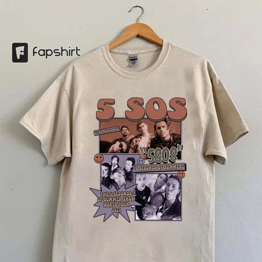 5 Seconds Of Summer Music Shirt, Vintage The Show 2023 Tour 5 Seconds Of Summer Sweatshirt, 5SOS 2023 Gift