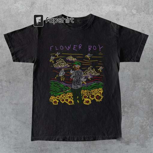 Tyler The Creator Flower Boy Y2k Aesthetic T-Shirt | Flower Boy Tee | Retro Inspired Graphic Shirt | Lineart Shirt | Cute Birthday Gift