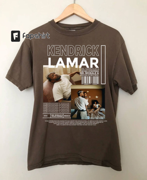 Kendrick Lamar Vintage 90s Inspired T-Shirt | Retro Y2k Graphic Unisex Shirt | Kendrick Lamar Merch | Oversize Brown Tee | Cute Gift