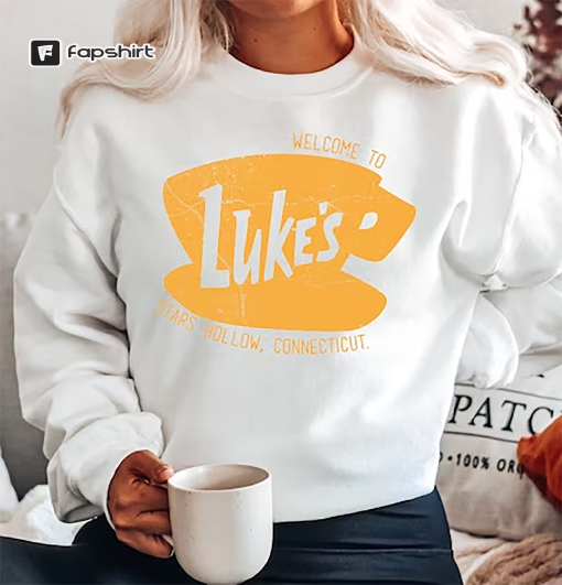 Retro Luke’s Diner Sweatshirt And Hoodie, Luke’s Diner Shirt, Stars Hollows Sweatshirt, Tv Show Gifts, BD-199