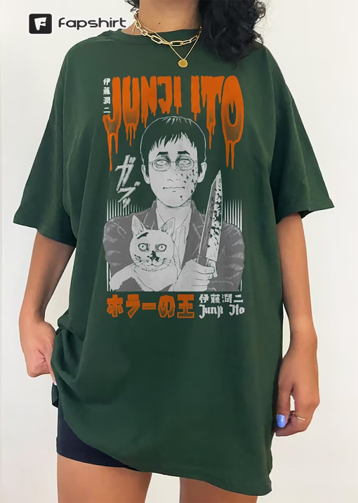 Junji Ito horror shirt, horror manga shirt