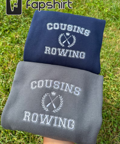 Cousins Rowing Embroidered Crewneck sweatshirt, the summer…