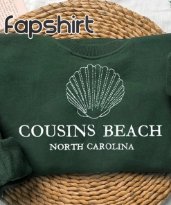 Cousins Beach Embroidered Crewneck-Cousins Beach North Carolina…