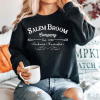 Salem Massachusetts Halloween Sweatshirt, Halloween Crewneck Sweater, Witch Shirt, Vintage Fall Sweater, Halloween Gift, Salem Broom Company