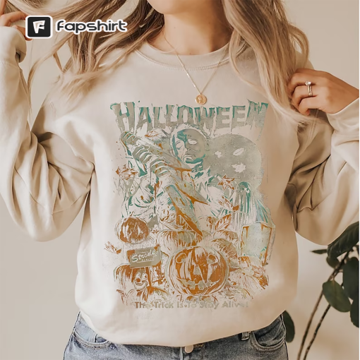 Vintage Michael Myers Halloween Sweatshirt, Horror Movies Sweatshirt, Retro Horror Movies Shirt, Michael Myers Shirt, Halloween Safety Shirt