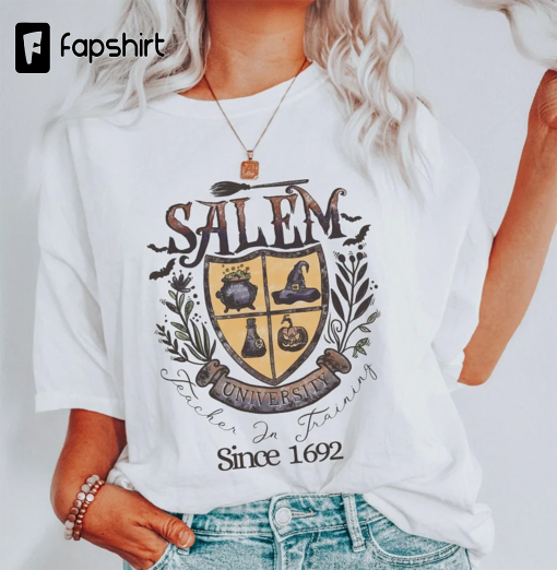 Comfort Colors® Teacher Salem University Shirt, Teacher in Training Since 1692, Halloween Teacher Gift, Back to School T-shirts, Witches Tee