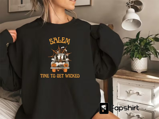 Salem Witch sweatshirt, 1692 sweatshirt, Witch Sweater, Halloween Sweatshirt, Local Witches sweatshirt, Salem Let’s get wicked sweater