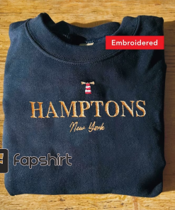 Hamptons vintage sweatshirt, embroidered crewneck, cute New…