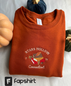 Stars Hollow Connecticut Sweatshirt, Stars Hollow Embroidered…