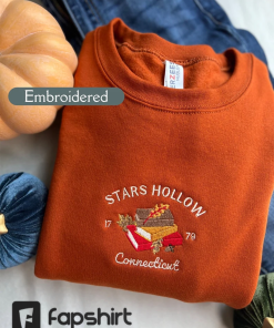 Stars Hollow Connecticut Sweatshirt, Stars Hollow Embroidered…