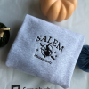 Sanderson Sisters Embroidery Sweatshirt, Halloween Brewing Co Sweatshirt, Vintage Halloween Sweatshirt, Embroidered Spooky Season Sweatshirt