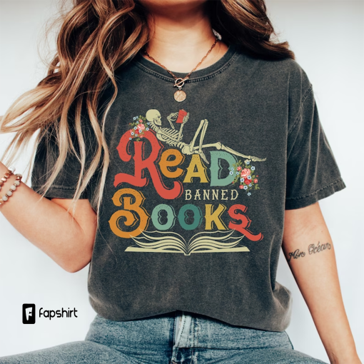 Read Banned Books Shirt | Anti Ban Books Tee | Reading Shirt | Librarian Shirt | Teacher Gift | Literary Activism | Book Lover Gift