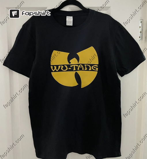 Wu tang clan black yellow hip hop 90s t-shirt