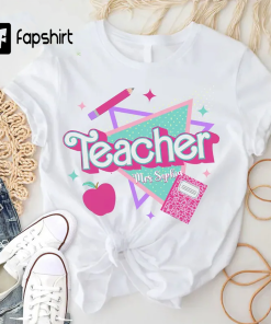 Personalized Pink Teacher Shirt, Barbie Teacher Shirt,…