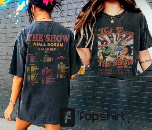 Niall Horan Tracklist Graphic Shirt, The show Live on tour 2024 ,Niall Horan Shirt, Niall Horan Gift for men women unisex tshirt