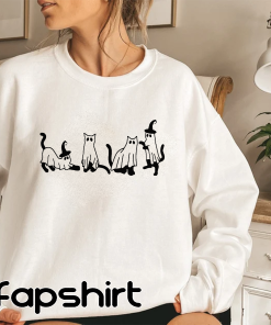 Halloween Sweatshirt,Cat Sweatshirt,Ghost Shirt,Black Cat Shirt,2023 Spooky…