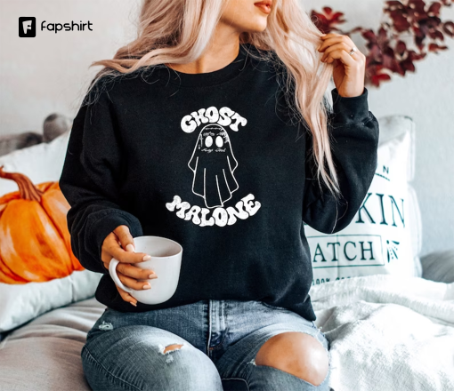 Halloween Sweatshirt, Fall Sweatshirt, Ghost Malone Sweatshirt, Ghost Malone Shirt, Halloween Party, Funny Halloween Sweater,