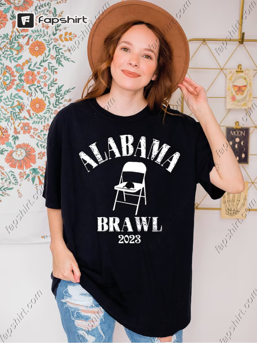 Alabama Brawl Shirt, Folding Chair Fight, A Mass Brawl Breaks Out On Alabama T-Shirt, SAS404