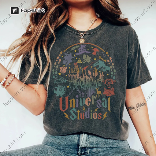 Colorful Vintage Disney Universal Studios Shirt, Universal Studios Shirt, Disney Trip Shirt, Disneyworld Shirt, Disney Family Shirt