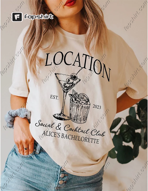 Custom Location Bachelorette Shirts, Charleston Bachelorette, Bachelorette Party Custom Location Shirt, Custom Bride, Beach Bach Trips Shirt