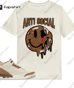 Anti Social Icon Shirt Match Jordan 3…