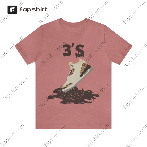 Shoe Drip Shirt To Match Jordan 3 Palomino/ Orewood Brown Sneaker Tee