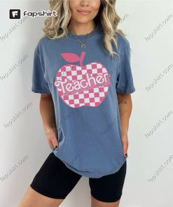 Checkered Teacher Shirt for Kindergarten Teacher, Fourth…