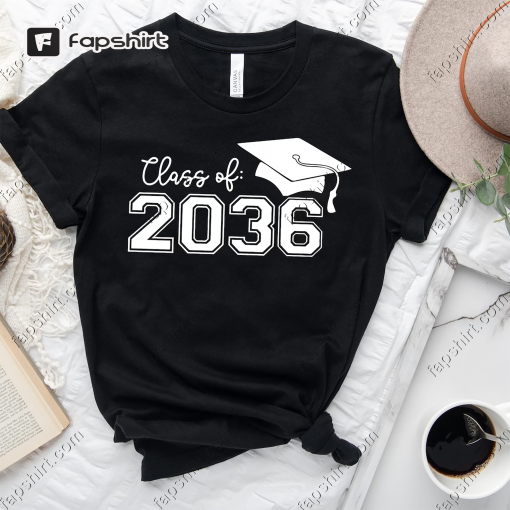 Class of 2036 Shirt, Growing Up Shirt, School Shirt, Graduation Shirt, School Memory Shirt, Graduation Gift, 2036 Shirt, Last Day Of School