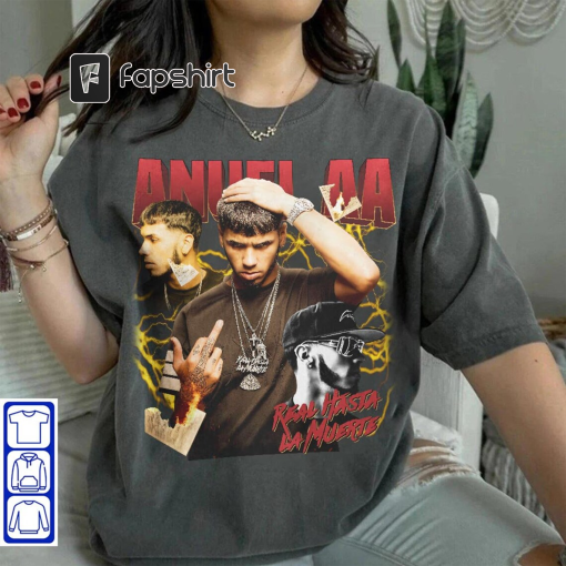 Anuel Aa Vintage Tour 2023 Rapper Shirt, Real Hasta La Muerte 90s Y2K Merch Vintage Rapper Hiphop Sweatshirt, Anuel AA Retro