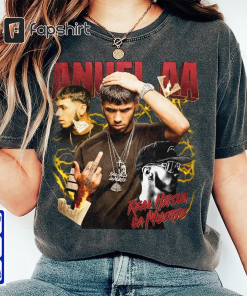 Anuel Aa Vintage Tour 2023 Rapper Shirt,…