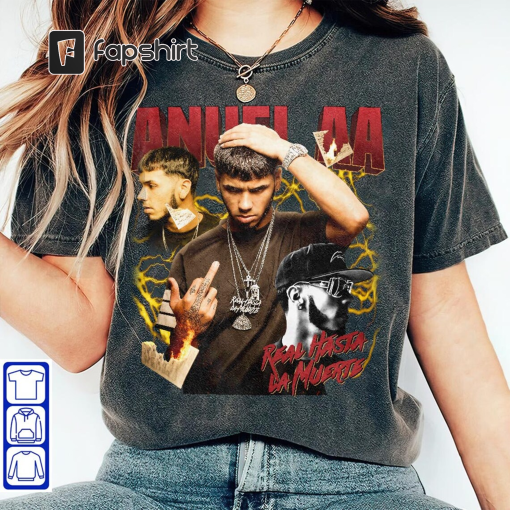 Anuel Aa Vintage Tour 2023 Rapper Shirt, Real Hasta La Muerte 90s Y2K Merch Vintage Rapper Hiphop Sweatshirt, Anuel AA Retro