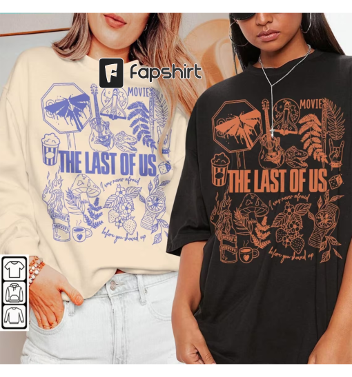 The Last Of Us Movie Doodle Art Shirt, Vintage The Last Of Us Merch Tee Graphic Art Sweatshirt Hoodie, The Last Of Us Movie DA2806DT V1