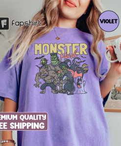 Retro Halloween Comfort Colors shirt, Monster Mash…