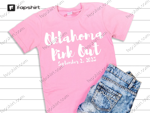 Pink OUt | Oklahoma | Boomer |Sooner | OU | Football | Sooners T shirt- Wearing Pink for Mrs. V