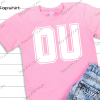 Pink OUt | Oklahoma | Boomer |Sooner | OU | Football | Sooners T shirt- Wearing Pink for Mrs. V